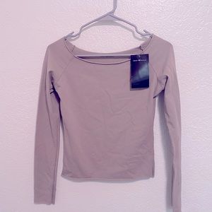 Off the shoulder long sleeve